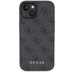 Carcasa Guess 4G Metal Gold Logo compatibila cu iPhone 15 Plus / 14 Plus, Gri 2 - lerato.ro