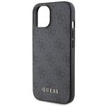 Carcasa Guess 4G Metal Gold Logo compatibila cu iPhone 15 Plus / 14 Plus, Gri 7 - lerato.ro