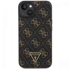 Carcasa Guess 4G Triangle Metal Logo compatibila cu iPhone 15 Plus / 14 Plus, Negru