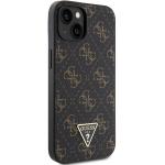 Carcasa Guess 4G Triangle Metal Logo compatibila cu iPhone 15 Plus / 14 Plus, Negru 5 - lerato.ro
