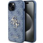 Carcasa Guess 4G Big Metal Logo compatibila cu iPhone 15 / 14 / 13, Albastru 4 - lerato.ro