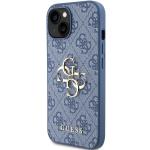 Carcasa Guess 4G Big Metal Logo compatibila cu iPhone 15 / 14 / 13, Albastru 3 - lerato.ro