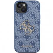 Carcasa Guess 4G Big Metal Logo compatibila cu iPhone 15 / 14 / 13, Albastru