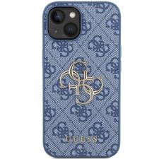 Carcasa Guess 4G Big Metal Logo compatibila cu iPhone 15 / 14 / 13, Albastru