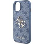 Carcasa Guess 4G Big Metal Logo compatibila cu iPhone 15 / 14 / 13, Albastru 7 - lerato.ro