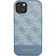 Carcasa Guess 4G Stripe compatibila cu iPhone 15 / 14 / 13, Albastru