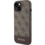 Carcasa Guess 4G Stripe compatibila cu iPhone 15 / 14 / 13, Maro 3 - lerato.ro