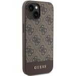 Carcasa Guess 4G Stripe compatibila cu iPhone 15 / 14 / 13, Maro 5 - lerato.ro