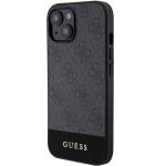 Carcasa Guess 4G Stripe compatibila cu iPhone 15 / 14 / 13, Gri 3 - lerato.ro