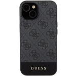 Carcasa Guess 4G Stripe compatibila cu iPhone 15 / 14 / 13, Gri 2 - lerato.ro