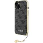 Carcasa Guess 4G Charm compatibila cu iPhone 15 / 14 / 13, Gri 3 - lerato.ro