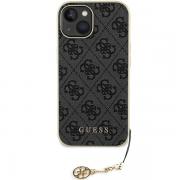 Carcasa Guess 4G Charm compatibila cu iPhone 15 / 14 / 13, Gri