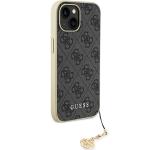 Carcasa Guess 4G Charm compatibila cu iPhone 15 / 14 / 13, Gri 5 - lerato.ro