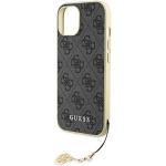 Carcasa Guess 4G Charm compatibila cu iPhone 15 / 14 / 13, Gri 7 - lerato.ro