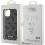 Carcasa Guess 4G Charm compatibila cu iPhone 15 / 14 / 13, Gri 9 - lerato.ro