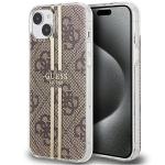 Carcasa Guess IML 4G Gold Stripe compatibila cu iPhone 15 / 14 / 13, Gold 4 - lerato.ro