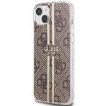 Carcasa Guess IML 4G Gold Stripe compatibila cu iPhone 15 / 14 / 13, Gold 3 - lerato.ro