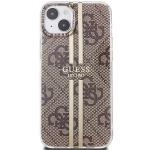 Carcasa Guess IML 4G Gold Stripe compatibila cu iPhone 15 / 14 / 13, Gold 2 - lerato.ro