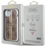 Carcasa Guess IML 4G Gold Stripe compatibila cu iPhone 15 / 14 / 13, Gold 9 - lerato.ro