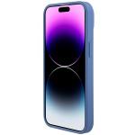 Carcasa Guess Leather 4G Triangle Stras compatibila cu iPhone 15 / 14 / 13, Albastru 6 - lerato.ro