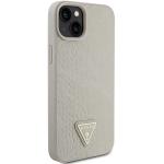 Carcasa Guess Croco Triangle Metal Logo compatibila cu iPhone 15 / 14 / 13, Gold 5 - lerato.ro