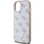 Carcasa Guess 4G Triangle Metal Logo compatibila cu iPhone 15 / 14 / 13, Alb 7 - lerato.ro