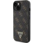 Carcasa Guess 4G Triangle Metal Logo compatibila cu iPhone 15 / 14 / 13, Negru 3 - lerato.ro