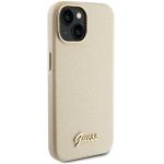 Carcasa Guess Glitter Glossy Script compatibila cu iPhone 15 / 14 / 13, Gold 5 - lerato.ro