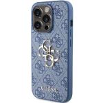 Carcasa Guess 4G Big Metal Logo compatibila cu iPhone 15 Pro Max, Albastru 3 - lerato.ro