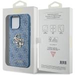 Carcasa Guess 4G Big Metal Logo compatibila cu iPhone 15 Pro Max, Albastru 9 - lerato.ro
