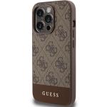 Carcasa Guess 4G Stripe compatibila cu iPhone 15 Pro Max, Maro 3 - lerato.ro