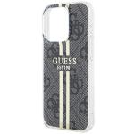 Carcasa Guess IML 4G Gold Stripe compatibila cu iPhone 15 Pro Max, Black 7 - lerato.ro