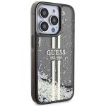 Carcasa Guess Liquid Glitter Gold Stripes compatibila cu iPhone 15 Pro Max, Negru 5 - lerato.ro