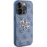 Carcasa Guess 4G Big Metal Logo compatibila cu iPhone 15 Pro, Albastru 5 - lerato.ro