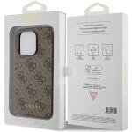 Carcasa Guess 4G Metal Gold Logo compatibila cu iPhone 15 Pro, Maro 9 - lerato.ro
