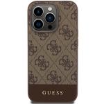 Carcasa Guess 4G Stripe Collection compatibila cu iPhone 15 Pro, Maro 2 - lerato.ro