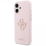 Husa Guess FW Resin Logo compatibila cu iPhone 17, Pink 3 - lerato.ro