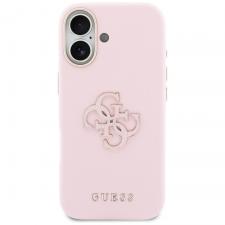 Husa Guess FW Resin Logo compatibila cu iPhone 17, Pink