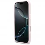 Husa Guess FW Resin Logo compatibila cu iPhone 17, Pink 6 - lerato.ro