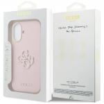Husa Guess FW Resin Logo compatibila cu iPhone 17, Pink 9 - lerato.ro