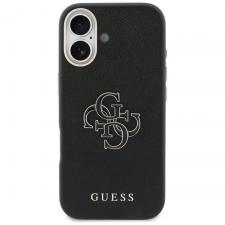 Husa Guess FW Resin Logo compatibila cu iPhone 17, Negru