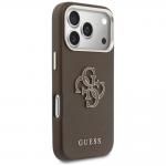 Husa Guess FW Resin Logo compatibila cu iPhone 17 Pro Max, Maro 5 - lerato.ro