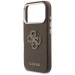 Husa Guess FW Resin Logo compatibila cu iPhone 17 Pro Max, Maro 7 - lerato.ro