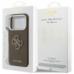 Husa Guess FW Resin Logo compatibila cu iPhone 17 Pro Max, Maro 9 - lerato.ro