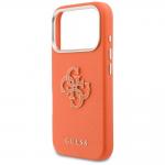 Husa Guess FW Resin Logo compatibila cu iPhone 17 Pro Max, Portocaliu 7 - lerato.ro