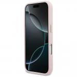 Husa Guess FW Resin Logo compatibila cu iPhone 17 Pro, Roz 6 - lerato.ro