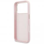 Husa Guess FW Resin Logo compatibila cu iPhone 17 Pro, Roz 8 - lerato.ro