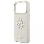 Husa Guess FW Resin Logo compatibila cu iPhone 17 Pro, Bej 7 - lerato.ro
