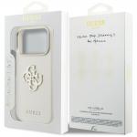 Husa Guess FW Resin Logo compatibila cu iPhone 17 Pro, Bej 9 - lerato.ro