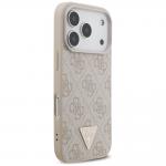 Husa Guess 4G Strap Triangle Logo cu MagSafe compatibila cu iPhone 17 Pro, Roz 5 - lerato.ro